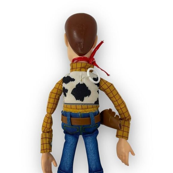 Disney Pixar Mattel Toy Story Woody Pull String Doll 12" Works No Hat - Picture 7 of 9
